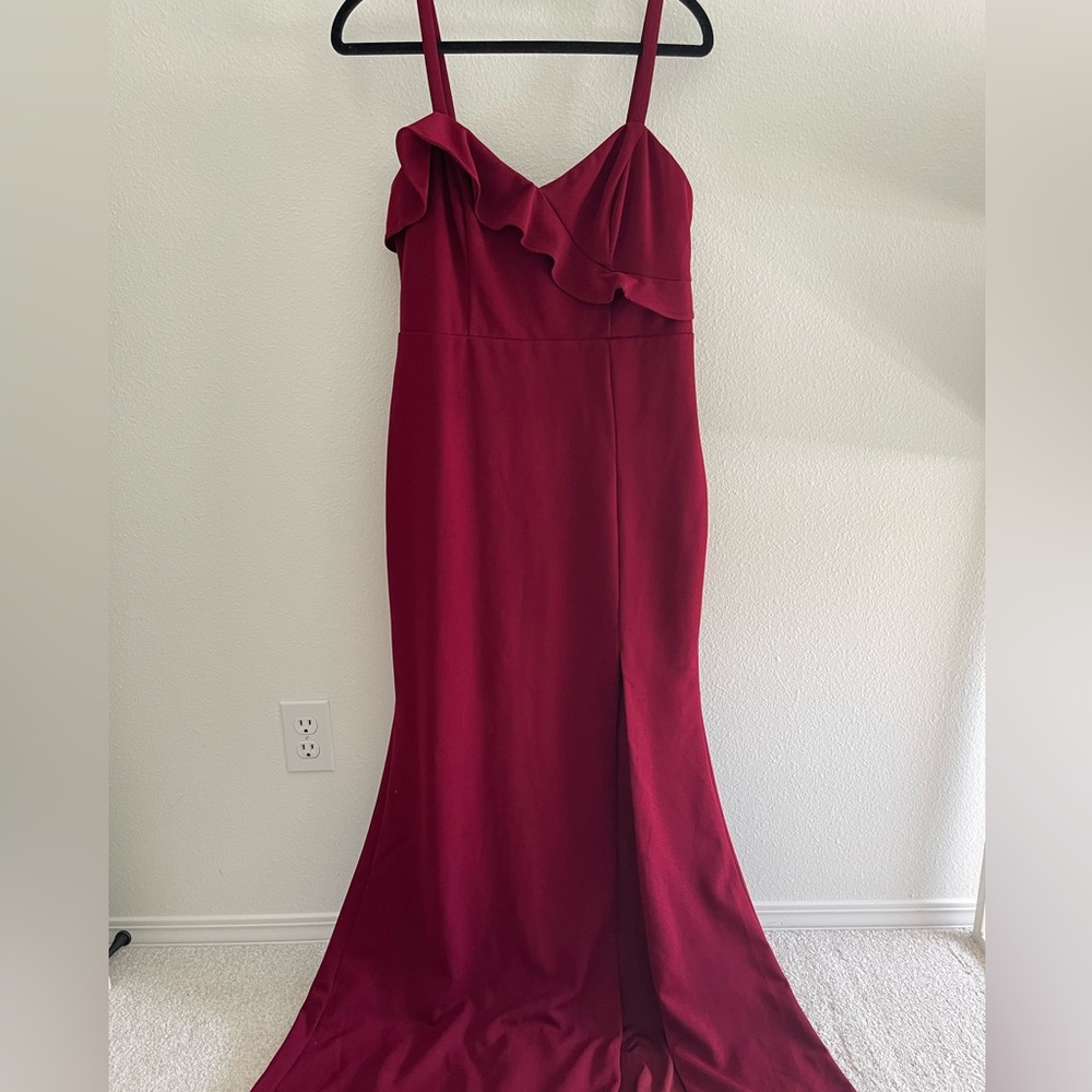 Strappy Formal Dress with a slit